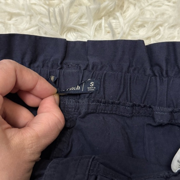 Abercrombie & Fitch Skirt Navy Blue Skirt Button Down Skirt Blue Mini Skirt - Picture 5 of 6